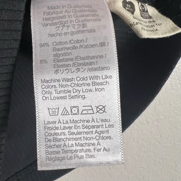 Madewell One Shoulder Crop Tank Top in Sleekhold Black Size XS - Picture 9 of 9